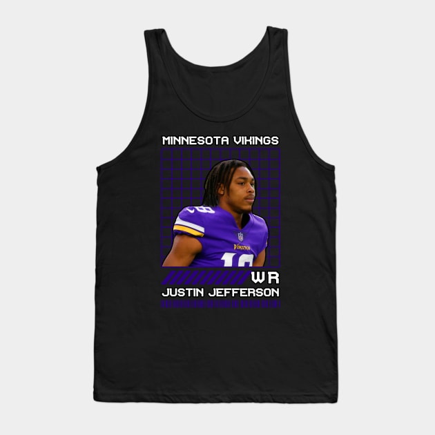 JUSTIN JEFFERSON - WR - MINNESOTA VIKINGS Tank Top by Mudahan Muncul 2022